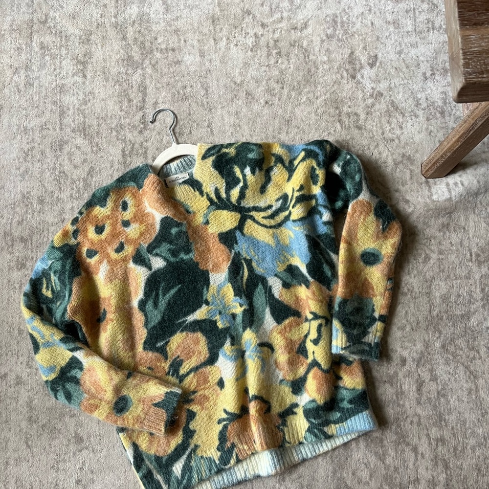 Sezane Floral Sweater